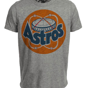 Houston Astros Retro Baseball 1977 Artwork Heather Gray Sublimated T-Shirt