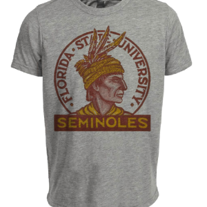 Florida State Seminoles Retro 1947 Artwork Heather Gray Sublimated T-Shirt