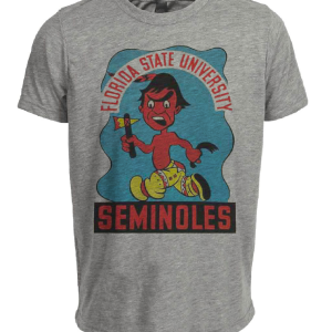 Florida State Seminoles Retro 1960 Artwork Heather Gray Sublimated T-Shirt