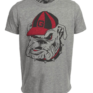 Georgia Bulldogs Retro 1958 Artwork Heather Gray Sublimated T-Shirt
