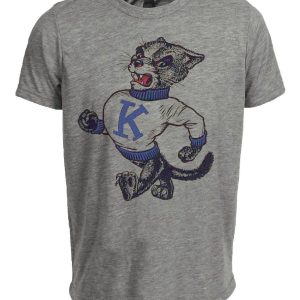 Kentucky Wildcats Retro 1963 Artwork Heather Gray Sublimated T-Shirt