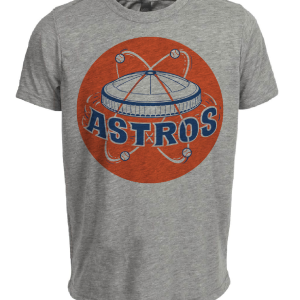 Houston Astros Retro Baseball 1965 Artwork Heather Gray Sublimated T-Shirt
