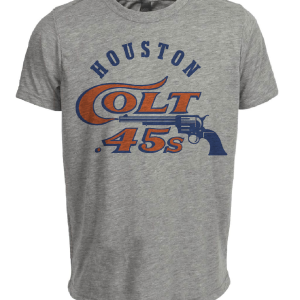 Houston Colts .45s Retro Baseball 1962 Artwork Heather Gray Sublimated T-Shirt