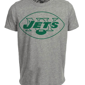 New York Jets Retro Football 1964 Artwork Heather Gray Sublimated T-Shirt