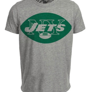 New York Jets Retro Football 1967 Artwork Heather Gray Sublimated T-Shirt