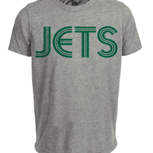 New York Jets Retro Football 1972 Artwork Heather Gray Sublimated T-Shirt