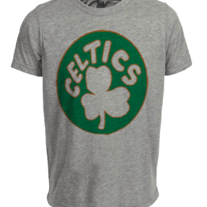 Boston Celtics Retro Basketball 1946 Artwork Heather Gray Sublimated T-Shirt