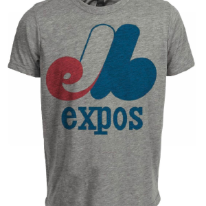 Montreal Expos Retro Baseball 1969 Artwork Heather Gray Sublimated T-Shirt
