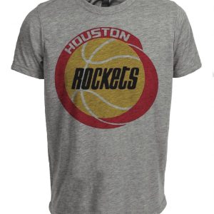 Houston Rockets Retro Basketball 1972 Artwork Heather Gray Sublimated T-Shirt
