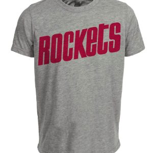 Houston Rockets Retro Basketball 1973 Artwork Heather Gray Sublimated T-Shirt