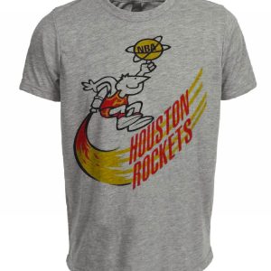 Houston Rockets Retro Basketball 1971 Artwork Heather Gray Sublimated T-Shirt