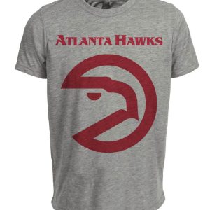 Atlanta Hawks Retro Basketball 1972 Artwork Heather Gray Sublimated T-Shirt