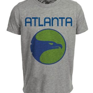 Atlanta Hawks Retro Basketball 1971 Artwork Heather Gray Sublimated T-Shirt