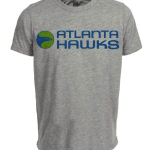 Atlanta Hawks Retro Basketball 1971 Artwork Heather Gray Sublimated T-Shirt