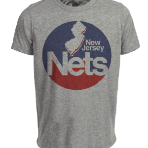 New Jersey Nets Retro Basketball 1978 Artwork Heather Gray Sublimated T-Shirt