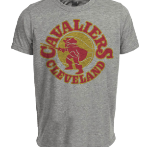 Cleveland Cavaliers Cavs Retro Basketball 1971 Artwork Heather Gray Sublimated T-Shirt