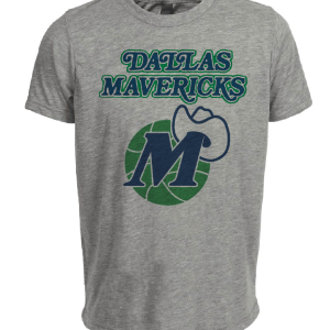 Dallas Mavericks Retro Basketball 1980 Artwork Heather Gray Sublimated T-Shirt