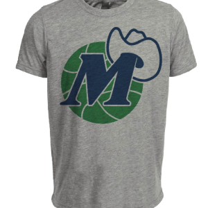 Dallas Mavericks Mavs Retro Basketball 1980 Artwork Heather Gray Sublimated T-Shirt
