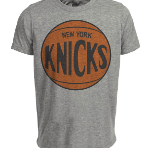 New York Knicks Retro Basketball 1970 Artwork Heather Gray Sublimated T-Shirt