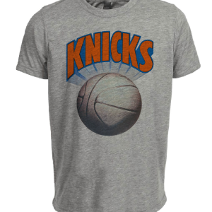 New York Knicks Retro Basketball 1964 Artwork Heather Gray Sublimated T-Shirt
