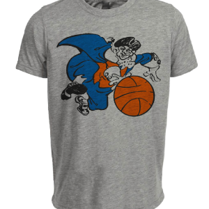 New York Knicks Retro Basketball 1954 Artwork Heather Gray Sublimated T-Shirt