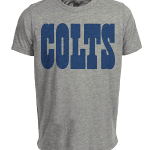 Indianapolis Colts Retro Football 1972 Artwork Heather Gray Sublimated T-Shirt