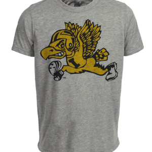 Iowa Hawkeyes Retro 1948 Artwork Heather Gray Sublimated T-Shirt