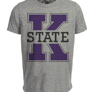 Kansas State Retro 1975 Artwork Heather Gray Sublimated T-Shirt