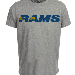 Los Angeles Rams Retro NFL Football 1984 Artwork Heather Gray Sublimated T-Shirt
