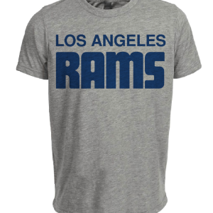 Los Angeles Rams Retro Football 1972 Artwork Heather Gray Sublimated T-Shirt
