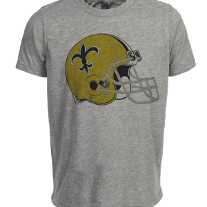 New Orleans Saints Retro Football 1967 Artwork Heather Gray Sublimated T-Shirt