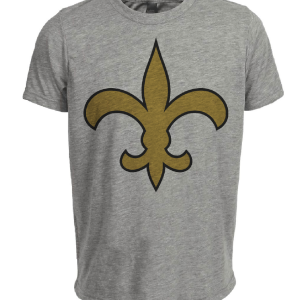 New Orleans Saints Retro Football 1976 Artwork Heather Gray Sublimated T-Shirt