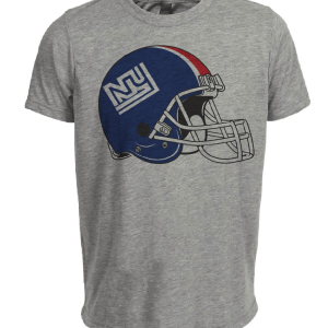 New York Giants Retro Football 1975 Artwork Heather Gray Sublimated T-Shirt