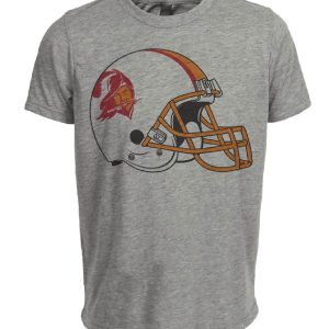 Tampa Bay Buccaneers Retro Football 1976 Artwork Heather Gray Sublimated T-Shirt