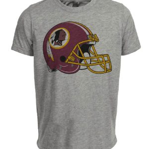 Washington Redskins Retro Football Helmet 1978 Artwork Heather Gray Sublimated T-Shirt