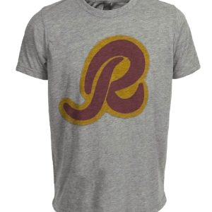 Washington Redskins Retro Football 1994 Artwork Heather Gray Sublimated T-Shirt