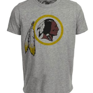 Washington Redskins Retro Football 1972 Artwork Heather Gray Sublimated T-Shirt