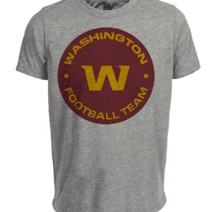Washington Football Team Retro Artwork Heather Gray Sublimated T-Shirt