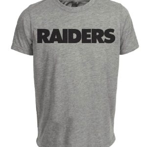 Oakland Raiders Retro Football 1972 Artwork Heather Gray Sublimated T-Shirt