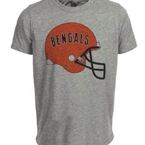 Cincinnati Bengals Retro 1980 Artwork Heather Gray Sublimated T-Shirt