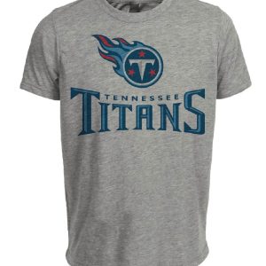 Tennessee Titans Retro Football 1999 Artwork Heather Gray Sublimated T-Shirt