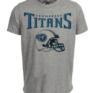 Tennessee Titans Retro Football 1999 Artwork Heather Gray Sublimated T-Shirt