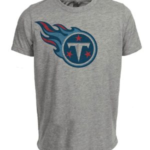 Tennessee Titans Retro Football 1999 Artwork Heather Gray Sublimated T-Shirt