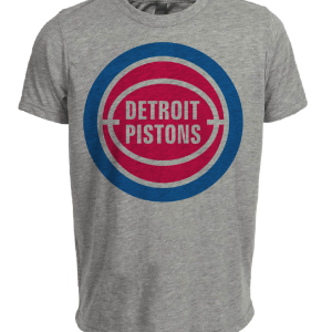 Detroit Pistons Retro Basketball 1978 Artwork Heather Gray Sublimated T-Shirt