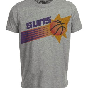 Phoenix Suns Retro Basketball 1993 Artwork Heather Gray Sublimated T-Shirt