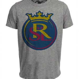 Real Salt Lake Classic Soccer Artwork Heather Gray Sublimated T-Shirt