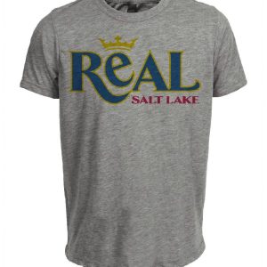 Real Salt Lake Soccer Artwork Heather Gray Sublimated T-Shirt