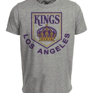 Los Angeles Kings Retro Hockey 1967 Artwork Heather Gray Sublimated T-Shirt