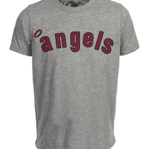 Los Angeles Angels Retro Baseball 1972 Artwork Heather Gray Sublimated T-Shirt