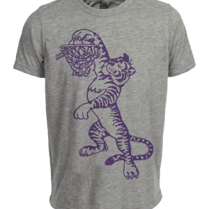 LSU Louisiana State Tigers Retro 1969 Artwork Heather Gray Sublimated T-Shirt